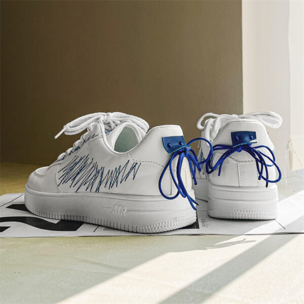 Casual Style Men Sport White Shoe Sneakers - Image 6